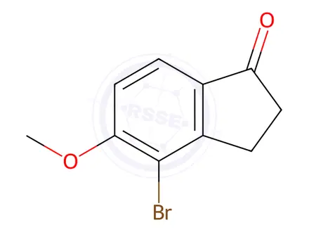 Chemical structure of 4-Bromo-5-methoxy-2,3-dihydro-1H-inden-1-one
