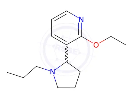Chemical structure of 2-Ethoxy-3-(1-propylpyrrolidin-2-yl)pyridine