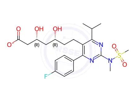 Chemical structure of Rosuvastatin EP Impurity L(R,R)