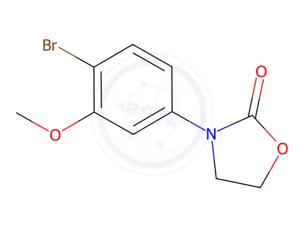 Chemical structure of 3-(4-Bromo-3-methoxyphenyl)oxazolidin-2-one