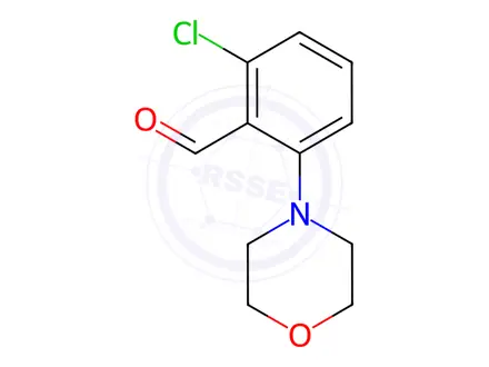 Chemical structure of Benzaldehyde, 2-chloro-6-(4-morpholinyl)-