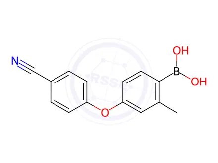 Chemical structure of (4-(4-Cyanophenoxy)-2-methylphenyl)boronic acid