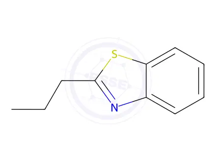 Chemical structure of Benzothiazole, 2-propyl-(6CI,7CI,8CI,9CI)