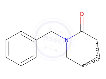 Chemical structure of 3-benzyl-3-azabicyclo[3.1.1]heptan-2-one