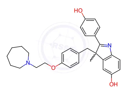 Chemical structure of Bazedoxifene Impurity 1
