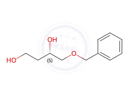 Chemical structure of (S)-4-(benzyloxy)butane-1,3-diol