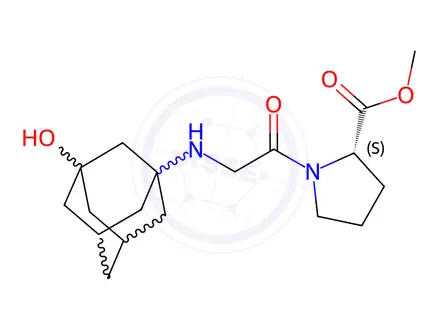 Chemical structure of Vildagliptin Impurity 120