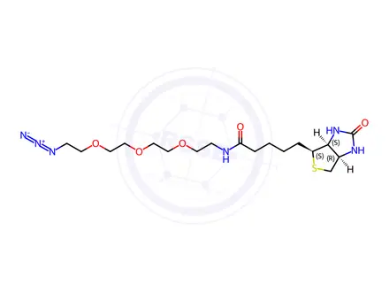 Chemical structure of Biotin-PEG3-Azide