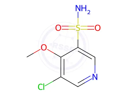 Chemical structure of 5-Chloro-4-methoxypyridine-3-sulfonamide