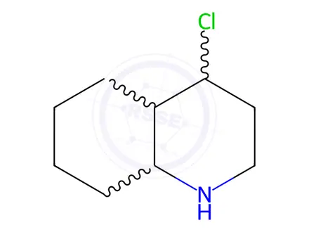 Chemical structure of 4-Chlorodecahydroquinoline hydrochloride