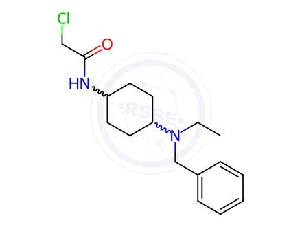 Chemical structure of N-(4-(Benzyl(ethyl)amino)cyclohexyl)-2-chloroacetamide