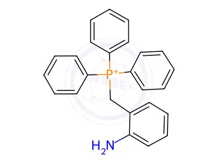 Chemical structure of [(2-aminophenyl)methyl]triphenylphosphanium bromide