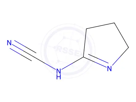 Chemical structure of [(2E)-pyrrolidin-2-ylideneamino]carbonitrile