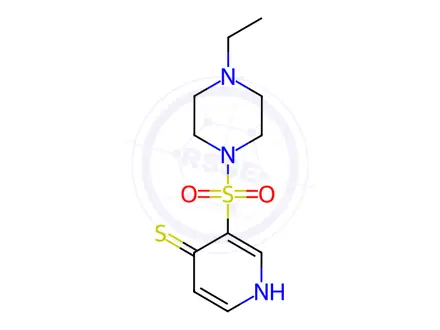 Chemical structure of 3-((4-Ethylpiperazin-1-yl)sulfonyl)pyridine-4-thiol