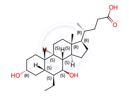 Chemical structure of Obeticholic Acid Impurity B