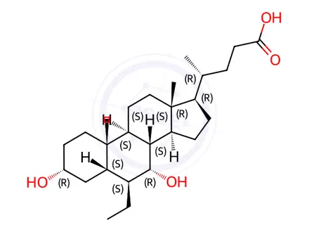Chemical structure of Obeticholic Acid Impurity C