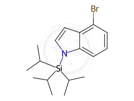 Chemical structure of 4-Bromo-1-(triisopropylsilyl)-1H-indole