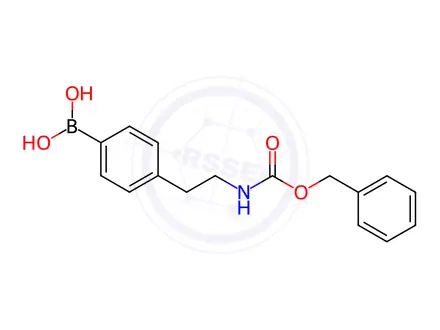 Chemical structure of (4-(2-(((Benzyloxy)carbonyl)amino)ethyl)phenyl)boronic acid