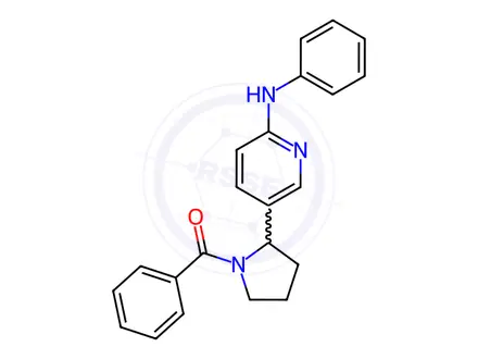 Chemical structure of Phenyl(2-(6-(phenylamino)pyridin-3-yl)pyrrolidin-1-yl)methanone