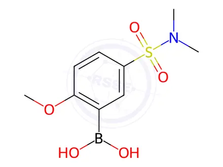 Chemical structure of (5-(N,N-Dimethylsulfamoyl)-2-methoxyphenyl)boronic acid