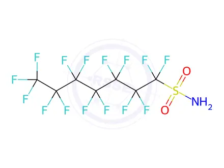 Chemical structure of Perfluoro-1-heptanesulfonamide