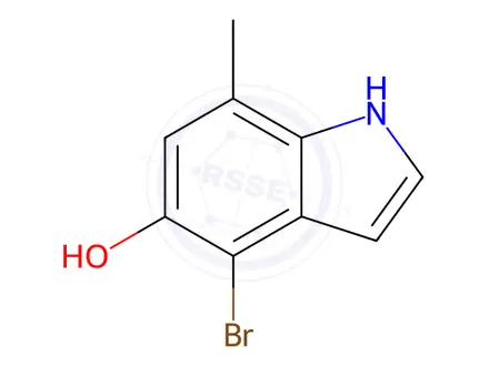 Chemical structure of 4-Bromo-7-methyl-1H-indol-5-ol