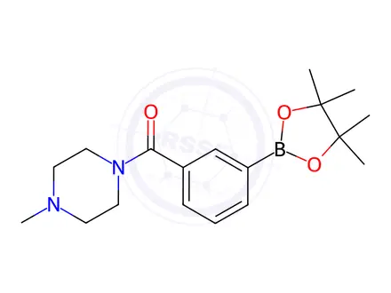 Chemical structure of 3-(4-Methylpiperazine-1-carbonyl)phenylboronic Acid, Pinacol Ester