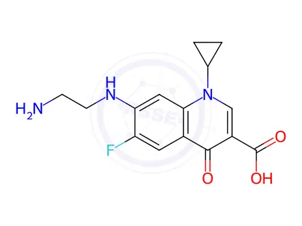 Chemical structure of Ciprofloxacin Impurity C