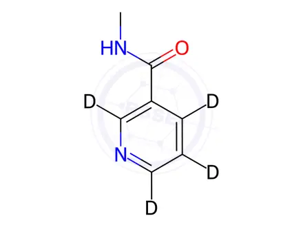 Chemical structure of N-Methylnicotinamide-d4
