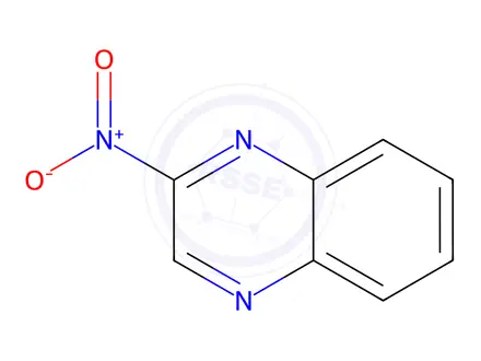 Chemical structure of Quinoxaline, 2-nitro-