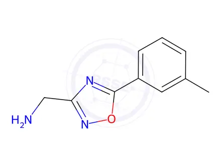 Chemical structure of (5-(M-tolyl)-1,2,4-oxadiazol-3-yl)methanamine