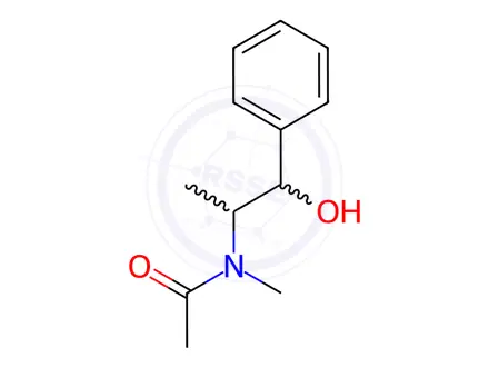 Chemical structure of N-Acetylephedrine