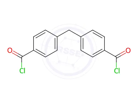 Chemical structure of Benzoyl chloride, 4,4'-Methylenebis-