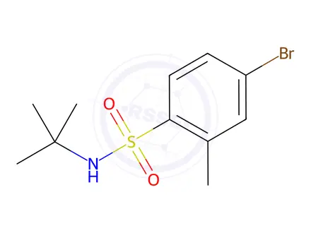 Chemical structure of 4-Bromo-N-tert-butyl-2-methylbenzenesulfonamide