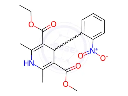 Chemical structure of Nifedipine Impurity F