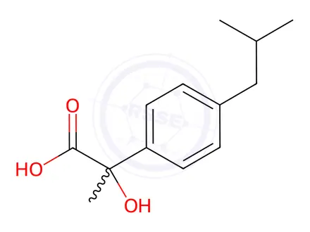 Chemical structure of Ibuprofen EP Impurity M