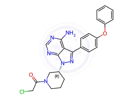 Chemical structure of Ibrutinib Impurity 12
