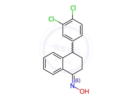 Chemical structure of Rac Sertraline oxime Impurity
