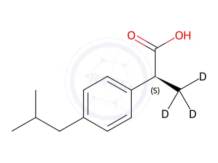 Chemical structure of (S)-Ibuprofen-d3