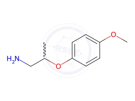 Chemical structure of 2-(4-Methoxyphenoxy)propylamine