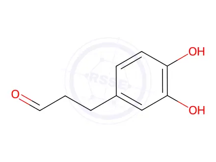 Chemical structure of 3-(3,4-Dihydroxyphenyl)propanal