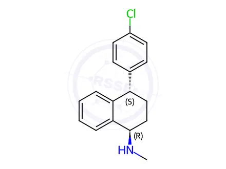 Chemical structure of 4-Chloro Sertraline Trans