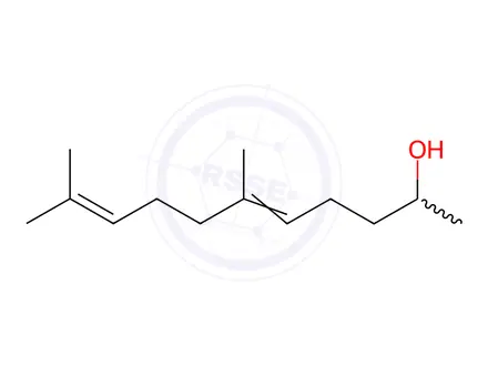 Chemical structure of 5,9-Undecadien-2-ol, 6,10-dimethyl-