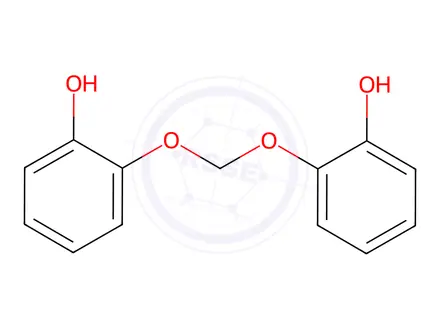 Chemical structure of 2,2'-(methylenebis(oxy))diphenol
