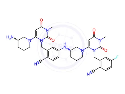 Chemical structure of Trelagliptin Impurity 186