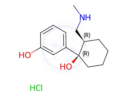 Chemical structure of N,O-Didesmethyltramadol Hydrochloride