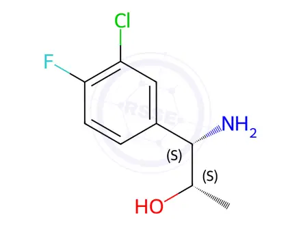 Chemical structure of (1S,2S)-1-AMINO-1-(3-CHLORO-4-FLUOROPHENYL)PROPAN-2-OL