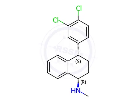 Chemical structure of (1R,4S)-Sertraline