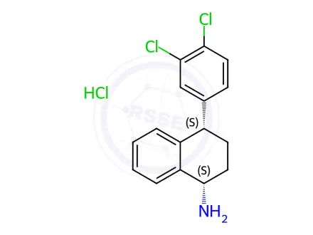Chemical structure of N-Desmethylsertraline hydrochloride