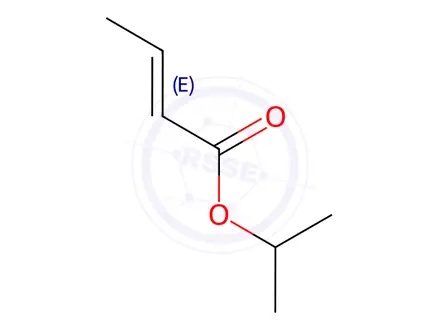 Chemical structure of isopropyl but-2-enoate